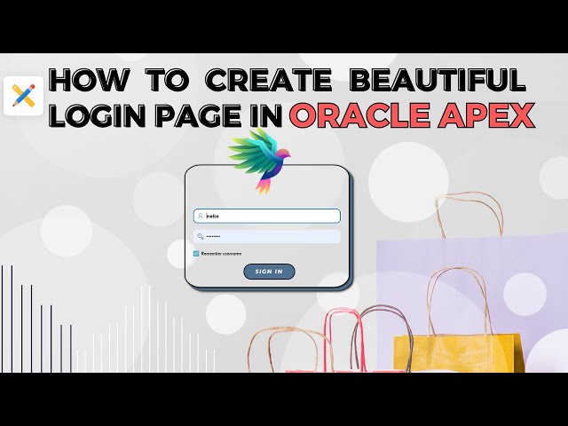 How To Create Beautiful Login Page | Oracle Apex