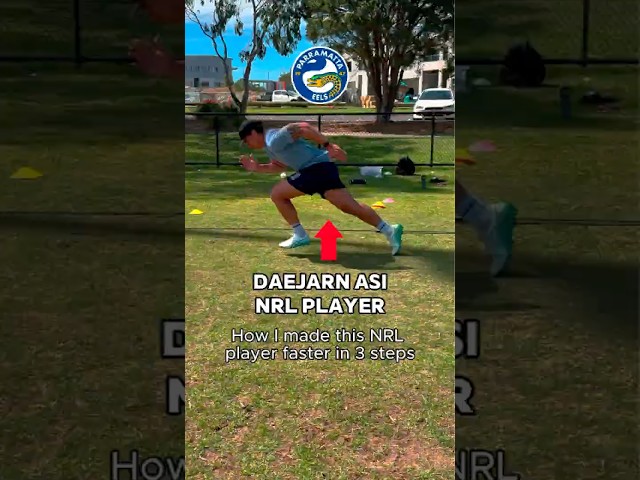 How I made this pro NRL player faster in a 3 steps 😎 #nrl #proathletes #rugbyleague #speed