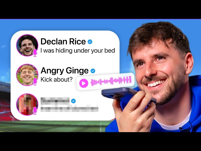 Mason Mount answers voice notes from famous people