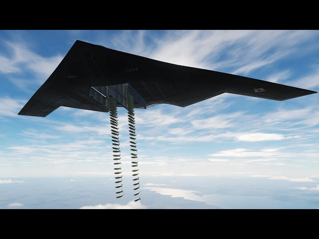 B-2 Spirit Attack & Carpet Bomb To Destroy Airports - Plane Simulator - DCS World