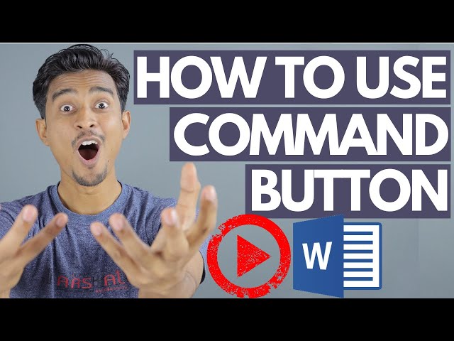 🔥🔥 HOW TO USE COMMAND BUTTON IN WORD 2016 | INSERT COMMAND BUTTON IN MS WORD