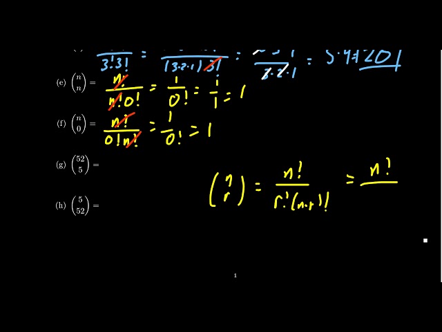 Binomial Coefficients