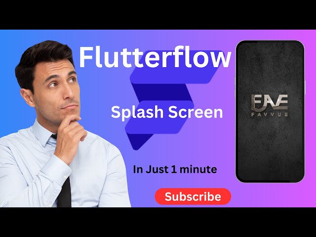 Flutterflow - Splash Screen set up the easiest way.