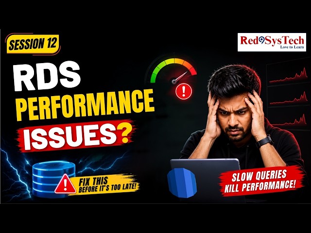 Production AWS RDS Problems Explained: CPU Spikes to Slow Queries | LIVE | Q/A | Red9SysTech