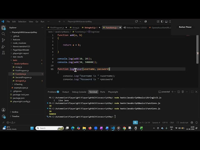 Playwright JavaScript Complete Tutorial in Hindi – Day 06