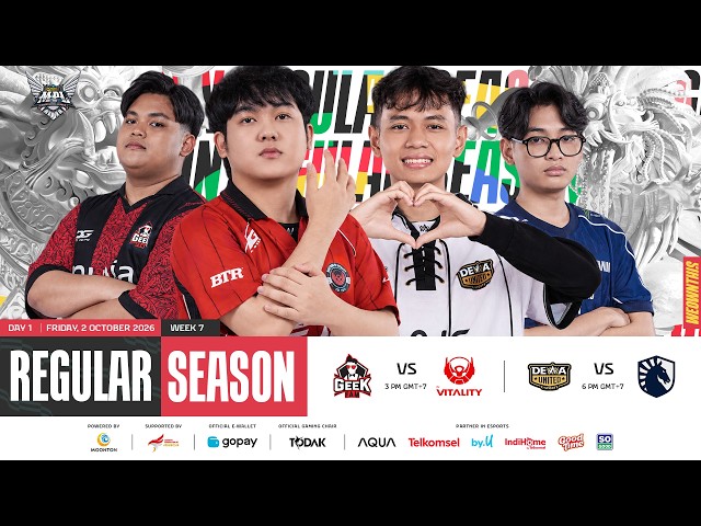 🔴 LIVE | MPL ID S18 | Week 7 Day 1 | English