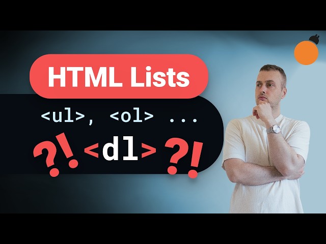 HTML - Description List element for key/value data!