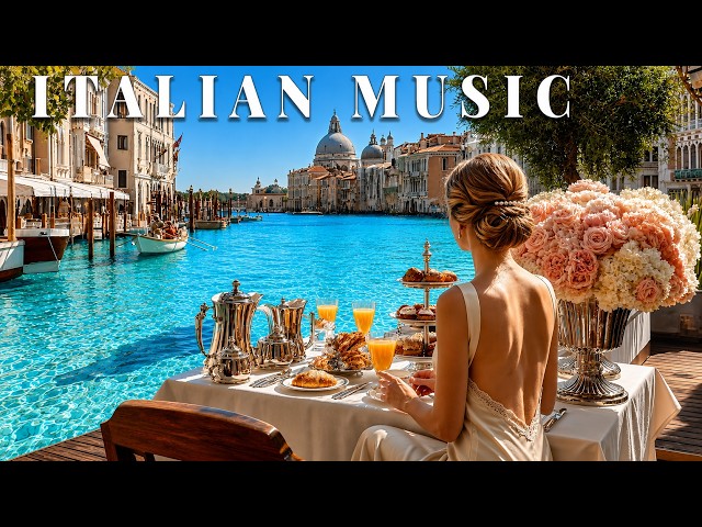 🎶 Italian Vibes & Mediterranean Music 🎶 2+ Hours Scenic Amalfi Coast & Lake Como Relaxation 4K