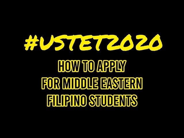 #USTET How to apply for USTET For Middle East Students