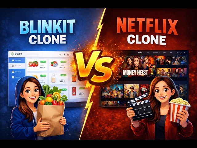 Blinkit & Netflix clone Using Frontend and Backend as MongoDB #pregradcourse #fullstack
