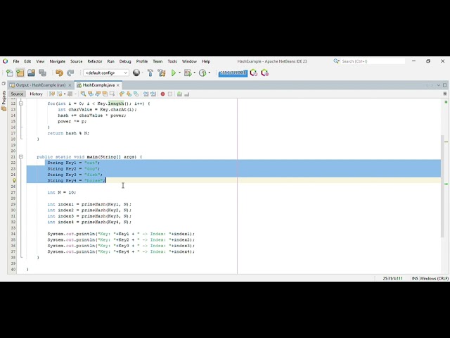 Simple Hash Table Tutorial Using Java Language