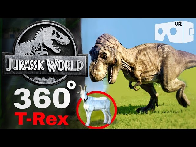 🦖 360° VR Jurassic Park Dinosaur Video T-Rex food hunting #3DVR360VIDEOS #360video Jurassic World