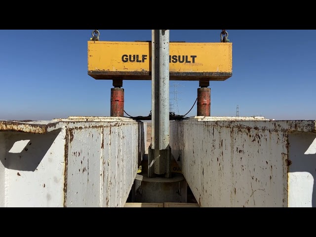 Uplift load test for FT-2 type foundation.