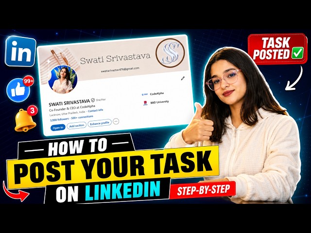 How to Post Your Internship Task on LinkedIn (Step-by-Step) | CodeAlpha 2026