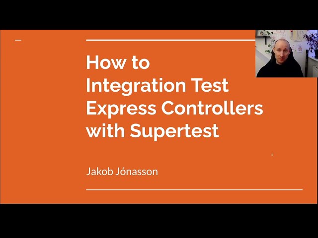 How to Integration Test Express Controllers with Supertest