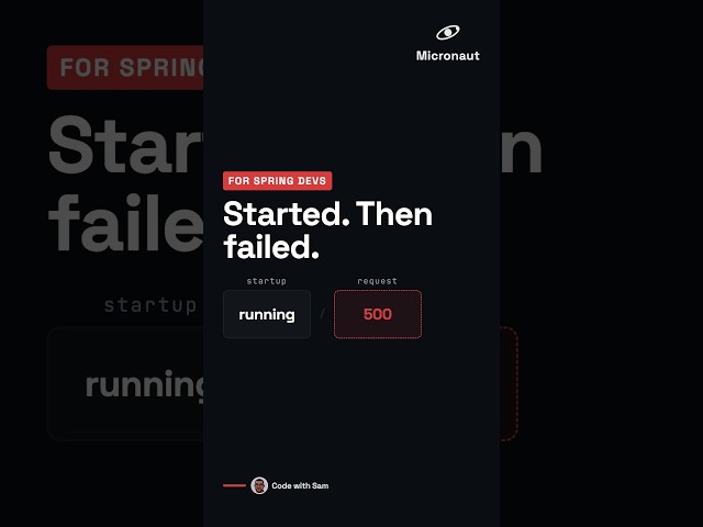 It started. Then the first request failed. 🔥
