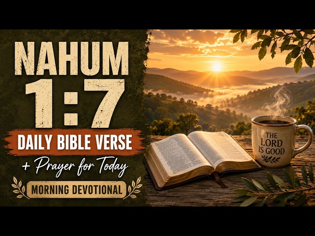Daily Bible Verse + Prayer for Today | Nahum 1:7 | Morning Devotional