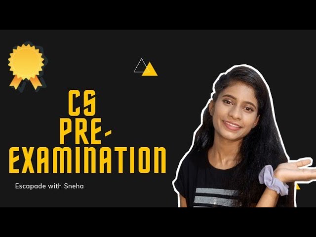 CS Executive : Pre-examination || CS Pre-examination || ICSI || everything you should know