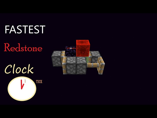This might be the fastest redstone clock possible