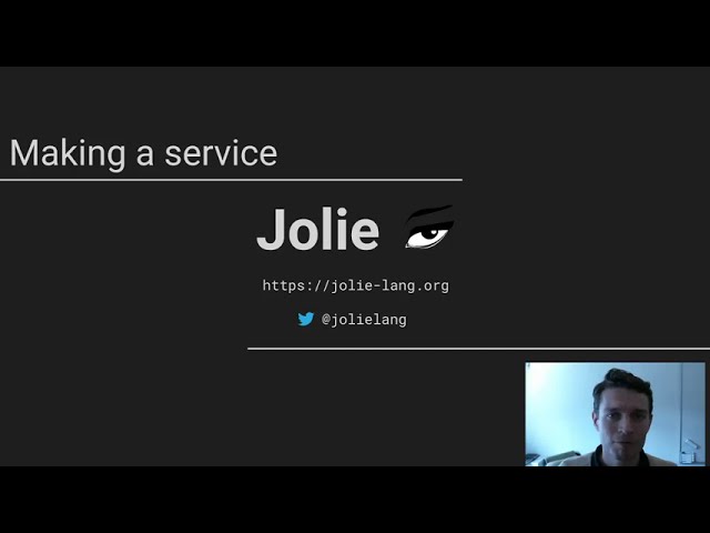 Jolie - Making a service