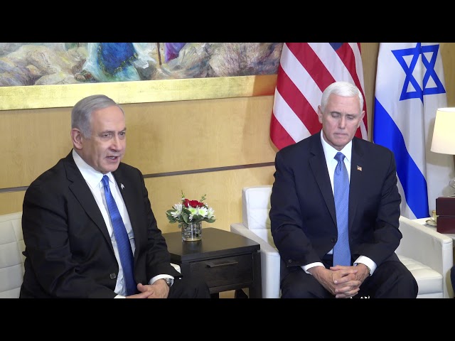 VPOTUS, Israeli Prime Minister Netanyahu Meet at U.S. Embassy, January 23 2020