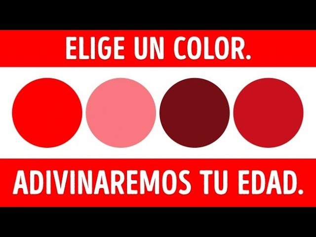 Una prueba de colores que puede revelar tu edad mental