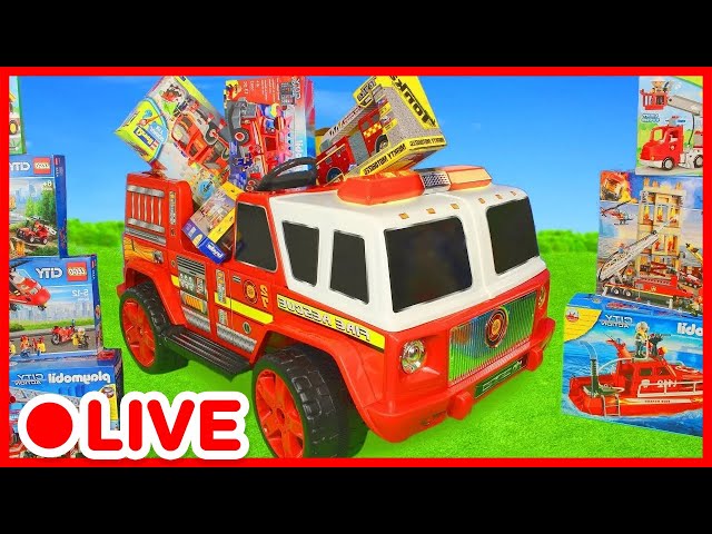 Jouet Camions de Pompiers 🚒 Avions ✈️  Voitures Véhicules | Jouets éducatifs pour Enfants | Kidibli