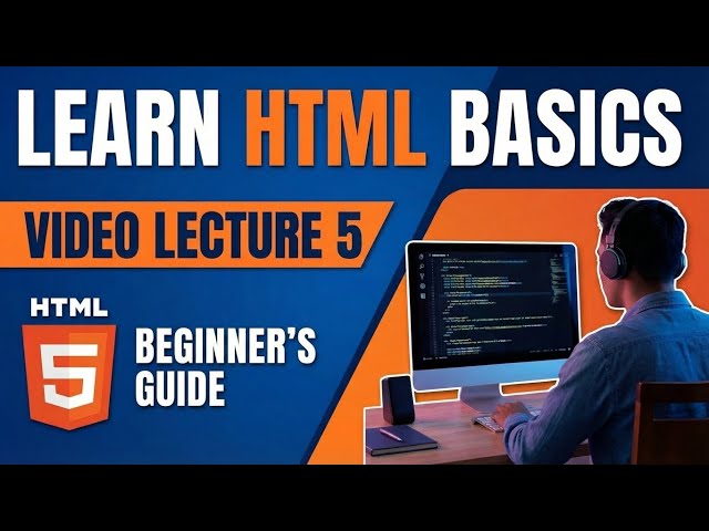 Lecture 5: HTML Forms & Input Fields Tutorial in Hindi/Urdu | Web Development Course