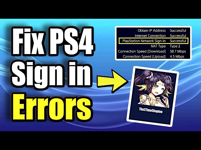 How to fix PlayStation Network Sign in failed on the PS4 (Fix Sign in Errors)