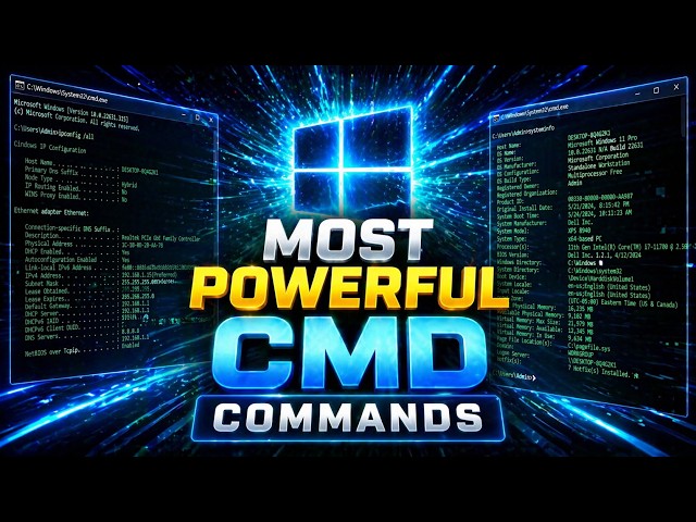 MOST POWERFUL CMD COMMANDS IN WINDOWS 11