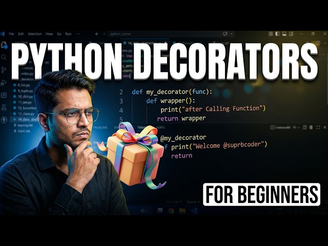 Python Decorators Explained for Beginners | Simple Example | Python Tutorial | Code with @SuprbCoder