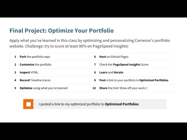 The Final Project Overview - Website Performance Optimization