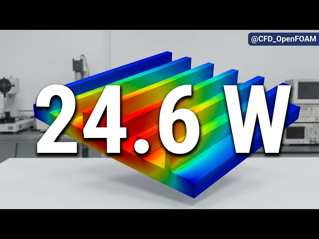 Ep. 2: OpenFOAM Heatsink CFD from Scratch (Mesh, Physics & BCs)