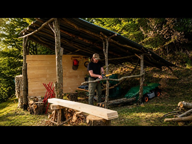 Firewood Shelter Build, Composting Toilet & DIY Grey Water Filtration System | EP137