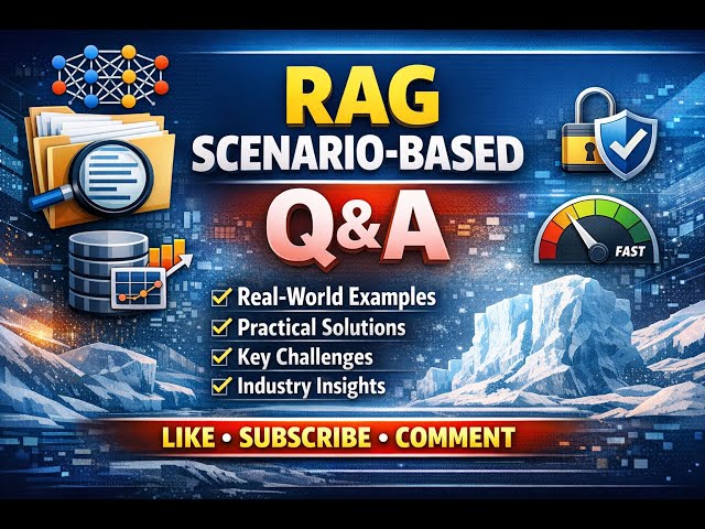 RAG Scenario-Based Interview Questions & Answers | Real-World Use Cases | AI & LLM Explained