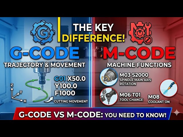 Difference Between G Code and M Code | #cnc #shorts  #cncmachine 