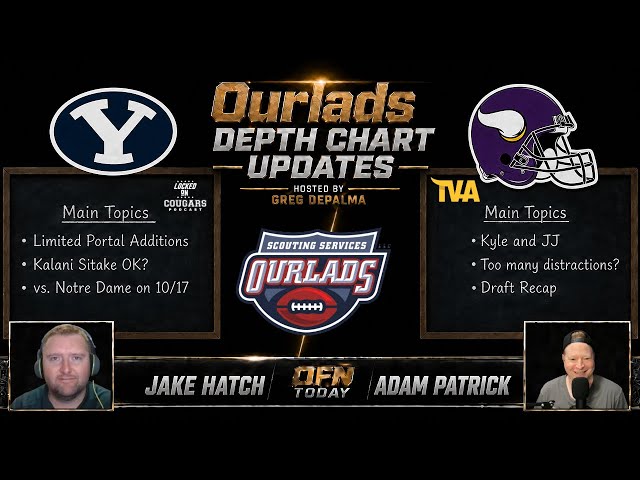 2026 Depth Chart Updates: BYU Cougars - Minnesota Vikings