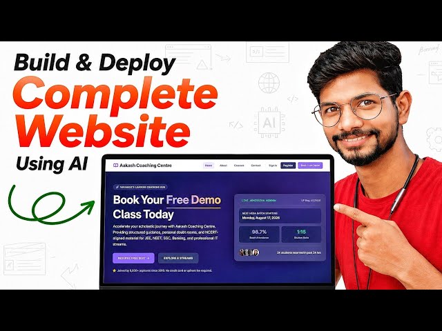 Build & Deploy Full Stack Website Using AI | Google AI Studio + Supabase + Hostinger