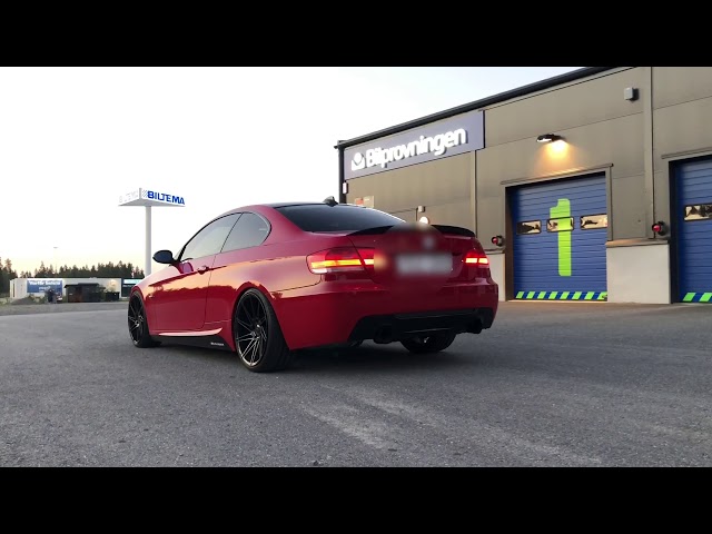 Bmw e92 335i (n54) Muffler Delete Revs and drive by