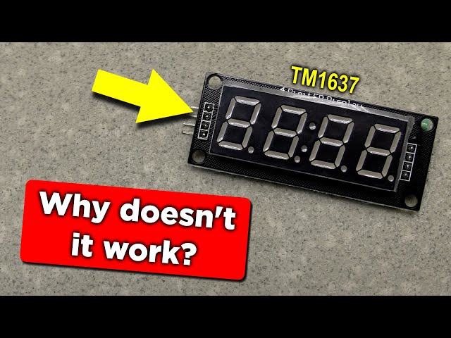 Here is the reason why the 7 segment indicator with TM1637 controller does not work
