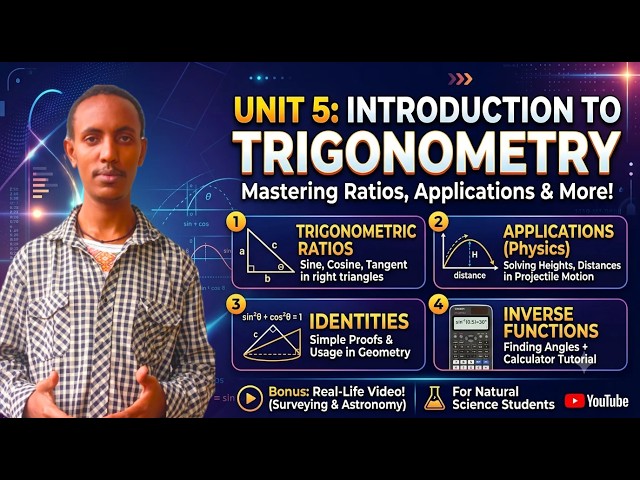 Introduction to Trigonometry | Sine, Cosine, Tangent & Real-Life Applications