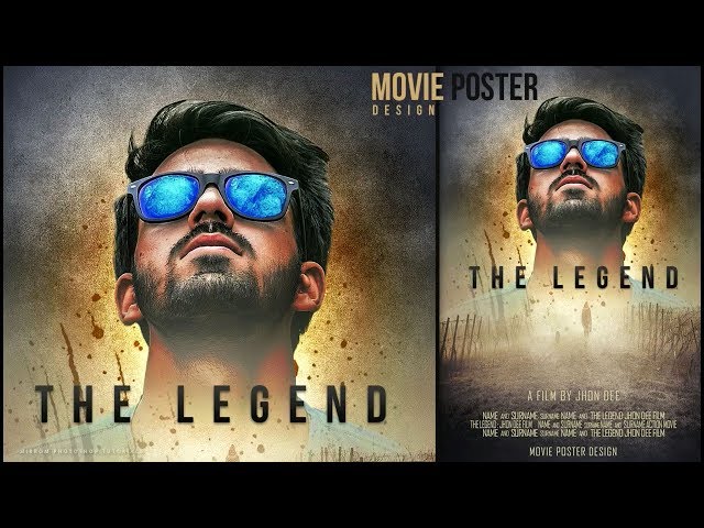 How to Make a Movie Poster With Texture Background In Photoshop cc 2018