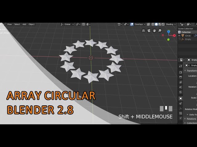 Array circular - Blender 2.8