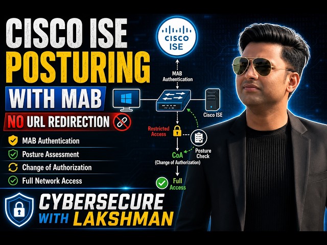 Cisco ISE Posturing with MAB Authentication | No URL Redirection Step-by-Step Lab #CiscoISE #cisco