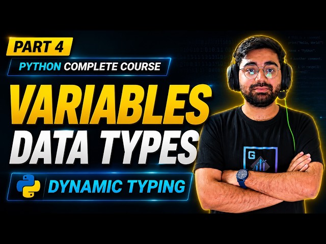Python Variables and Data Types Explained for Beginners | Dynamic Typing | Python Course Part 4