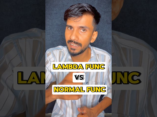 Normal Function vs Lambda Function Challenge! 🔥#coding #python #programming #shorts #youtubeshorts