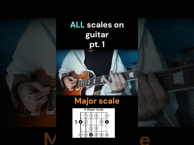 ALL guitar scales part 1 || #guitar #tabs #musictheory #scales #cover
