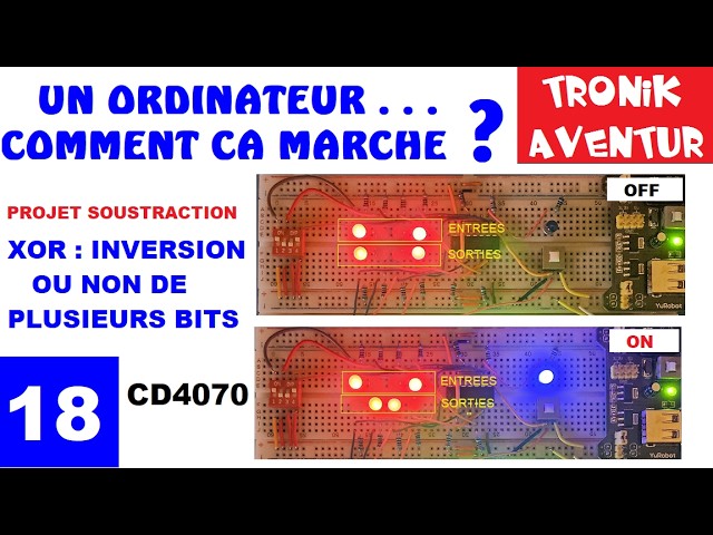 TRONIK AVENTUR 447 XOR INVERSEUR X BITS SUR COMMANDE CD4070