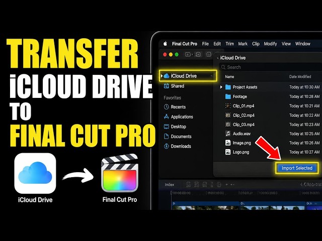 How to transfer assets from iCloud Drive to Final Cut Pro - Detailed Guide