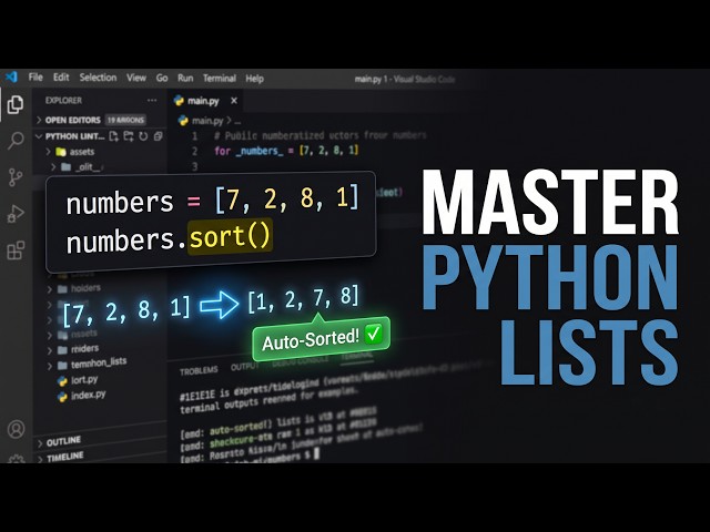 Python Lists Explained | Creating, Modifying & Sorting Lists | Python Programming in Urdu/Hindi